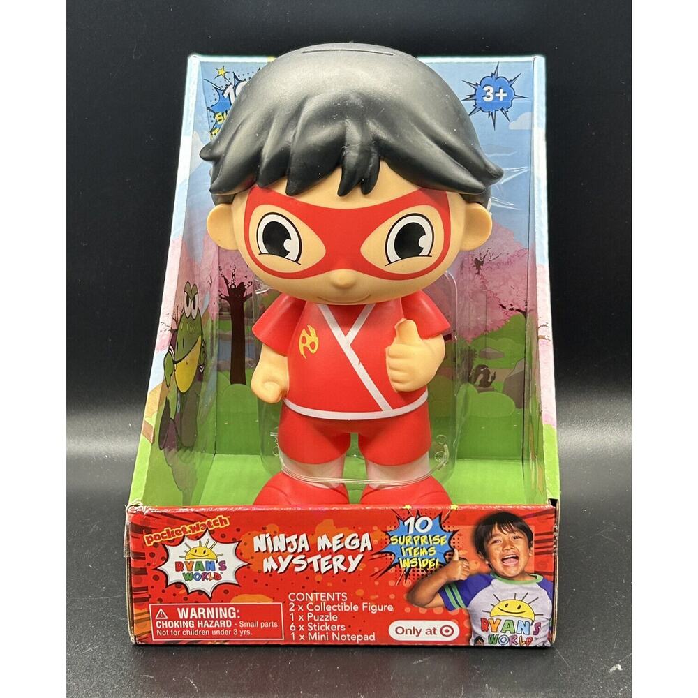 Ryan World Ninja Mega Mystery Figure 10 Surprises Coin Bank Kids Toy NEW